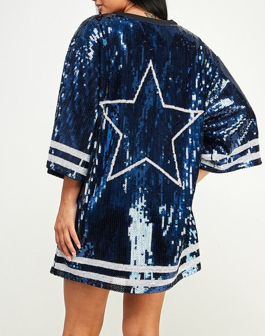 Cowboys Sequin Dress