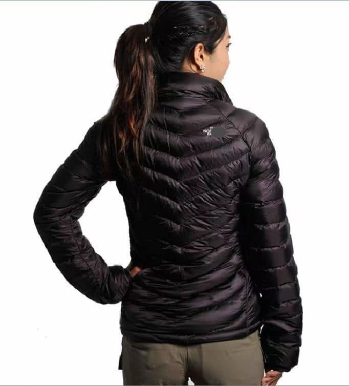 Embroidered Solid Color Down Jacket