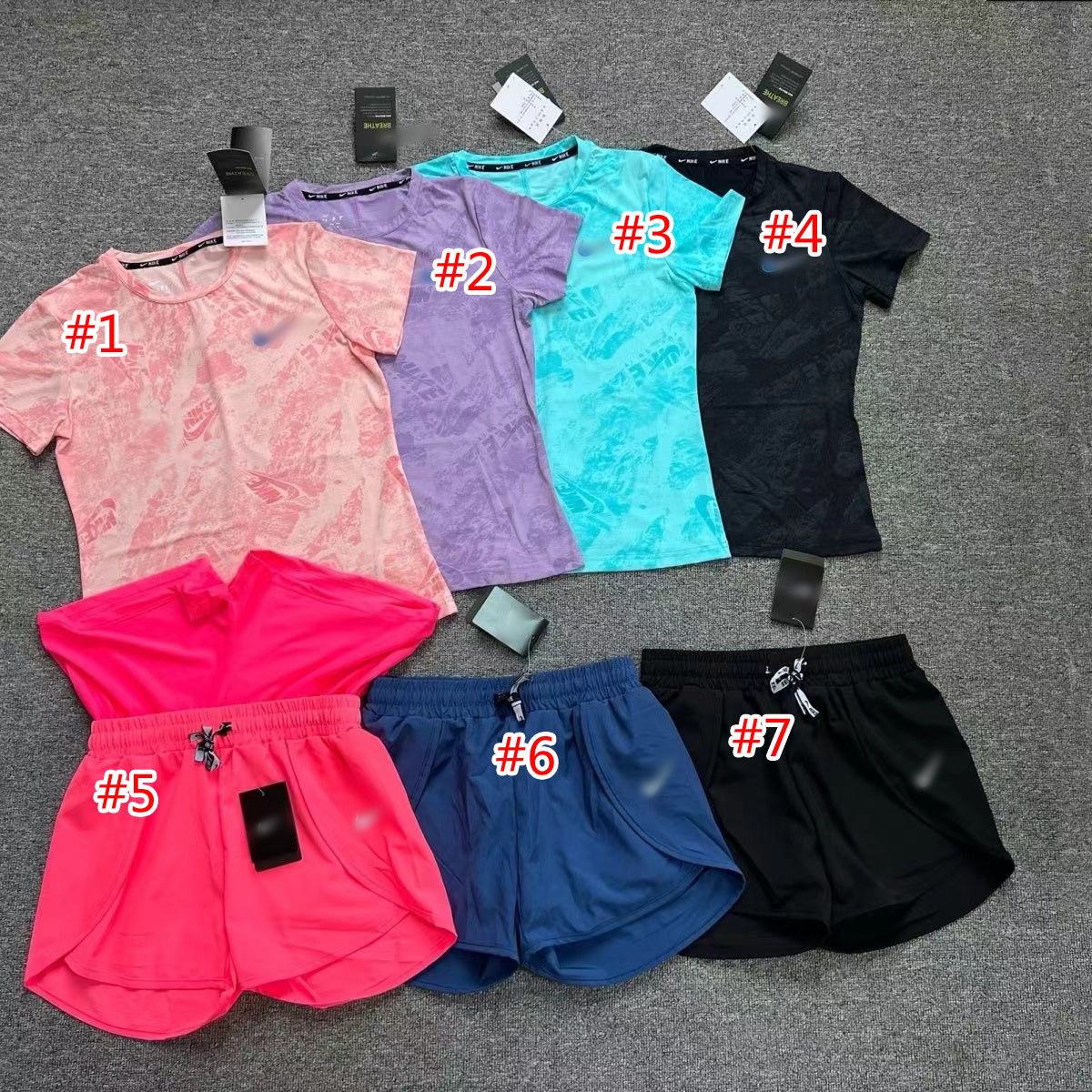 Sports Short-sleeved Tops & Shorts