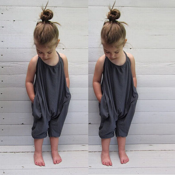 Kids Suspender Pocket Jumpsuit