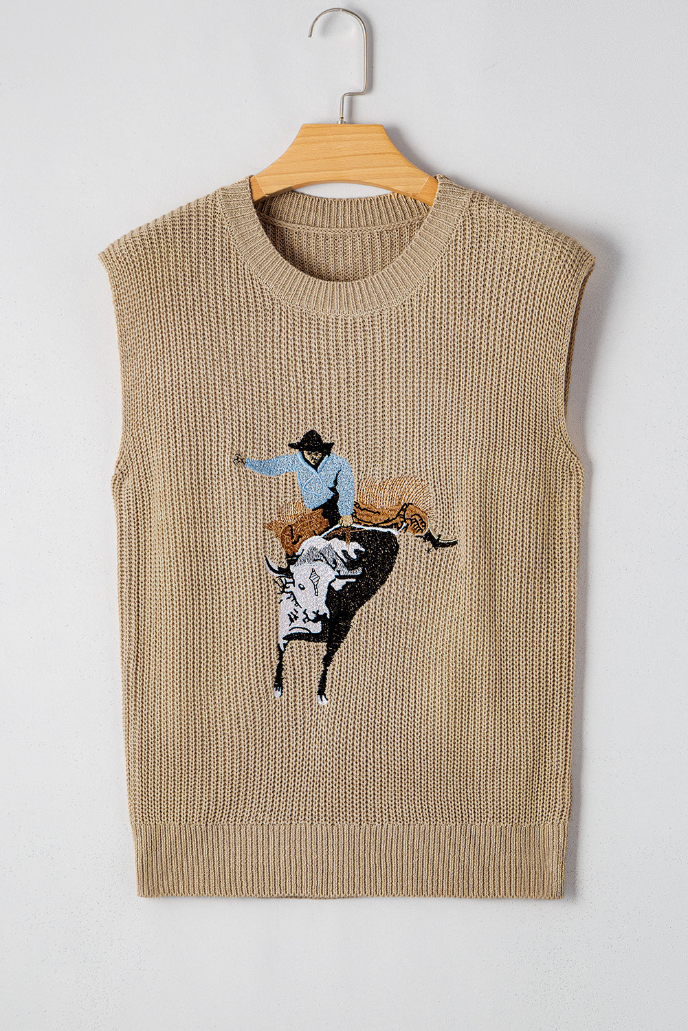 Cowboy Embroidery Sweater