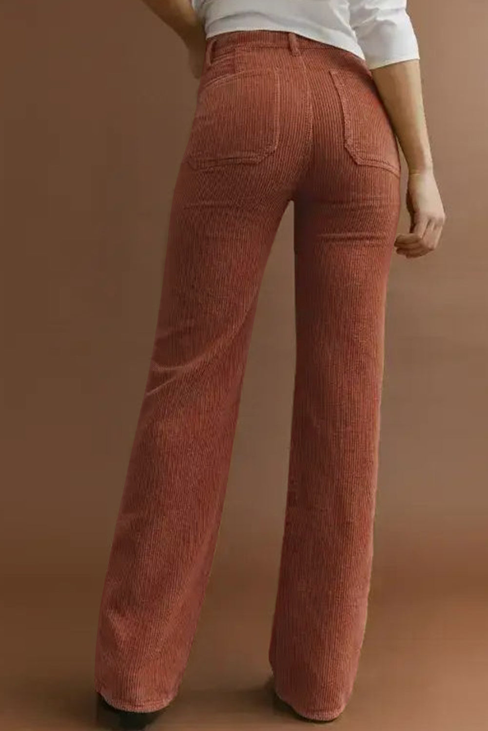 Western High Waist Corduroy Pants