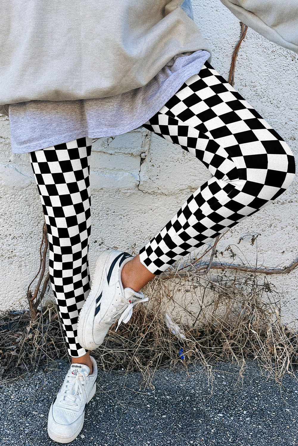 (pre order 10.31)Checkered High Waist Leggings