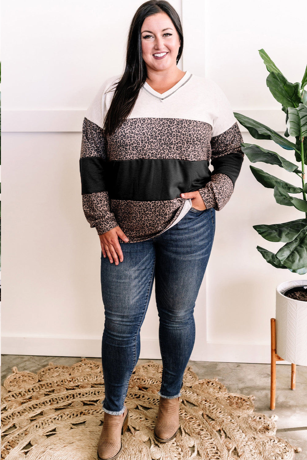 Plus Size Leopard Top