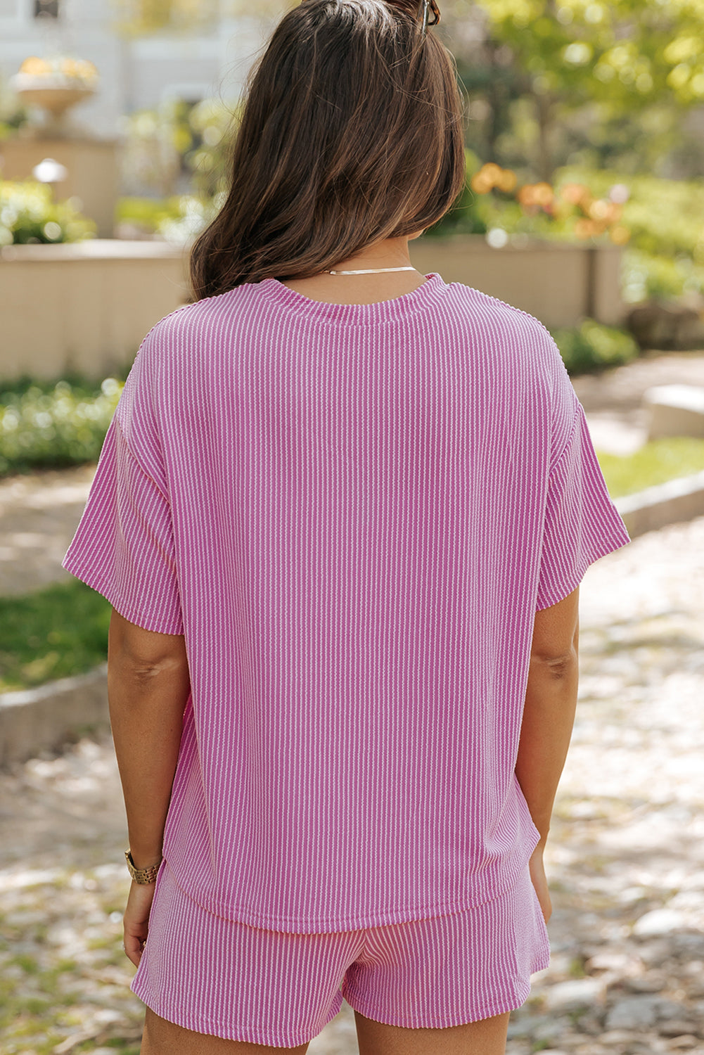 Easter Sequined  Corded Tee and Shorts Set