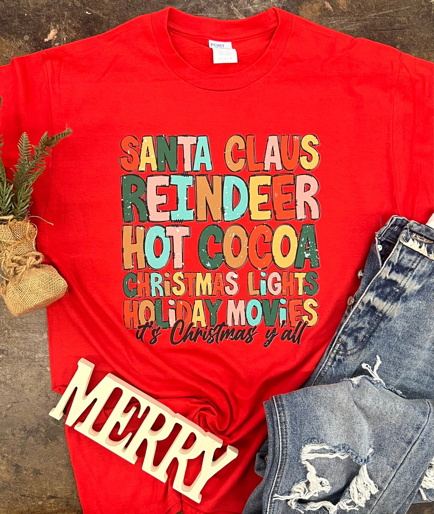 Christmas Y'all tee