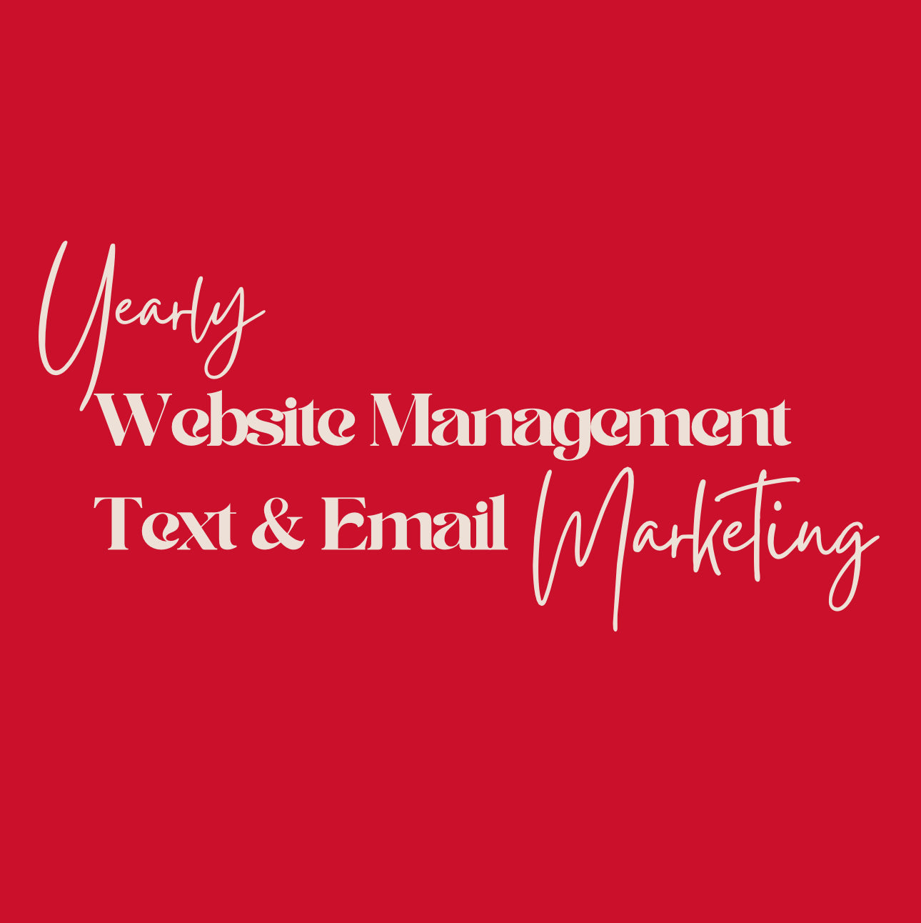 Text & Email Marketing & Website Management Yearly