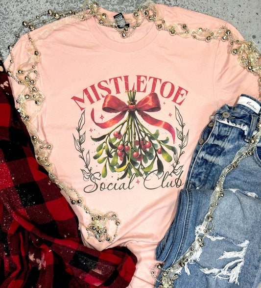 Mistletoe Social Club Tee