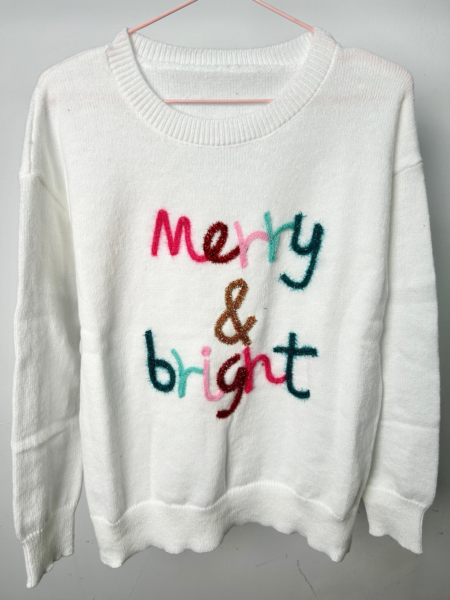 Glitter Merry & Bright Knit Sweater