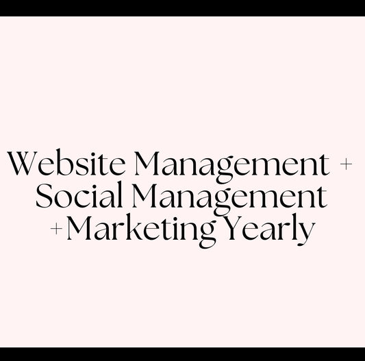 Marketing + Website + Social  Management Yearly