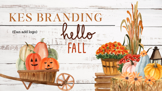 Farm house style premade fall cover photo (Facebook)