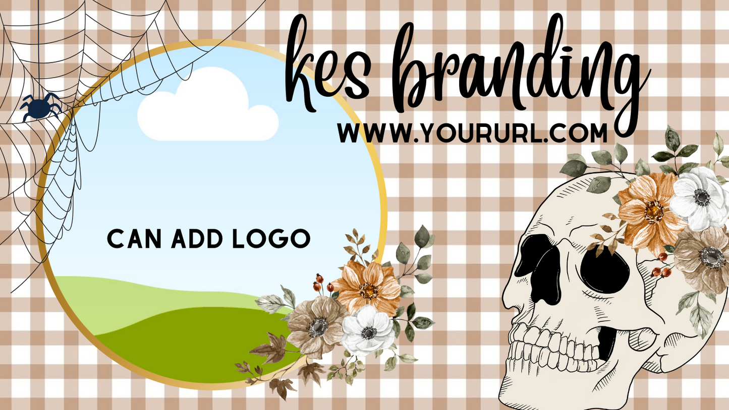 Skeleton premade fall cover photo (Facebook)