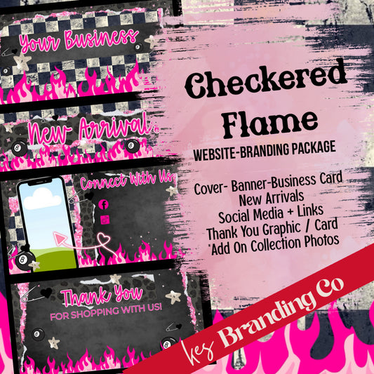 Checkered Flame Branding Package