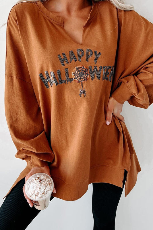 Halloween sequin oversized top