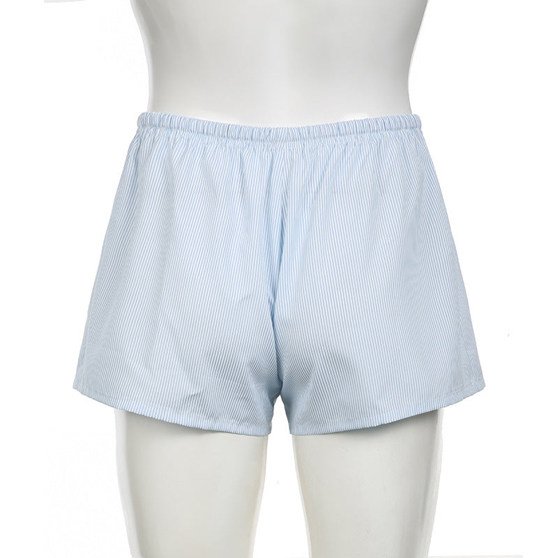 High Waist Button Shorts