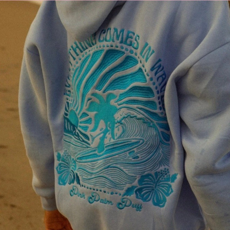 Embroidered Hoodie & Sweatshirt Pants