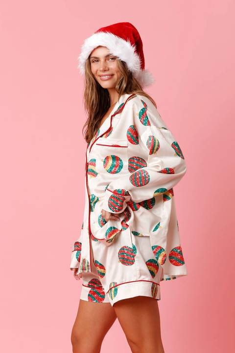 Christmas Satin PJS