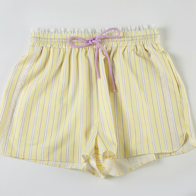 High Waist Button Shorts