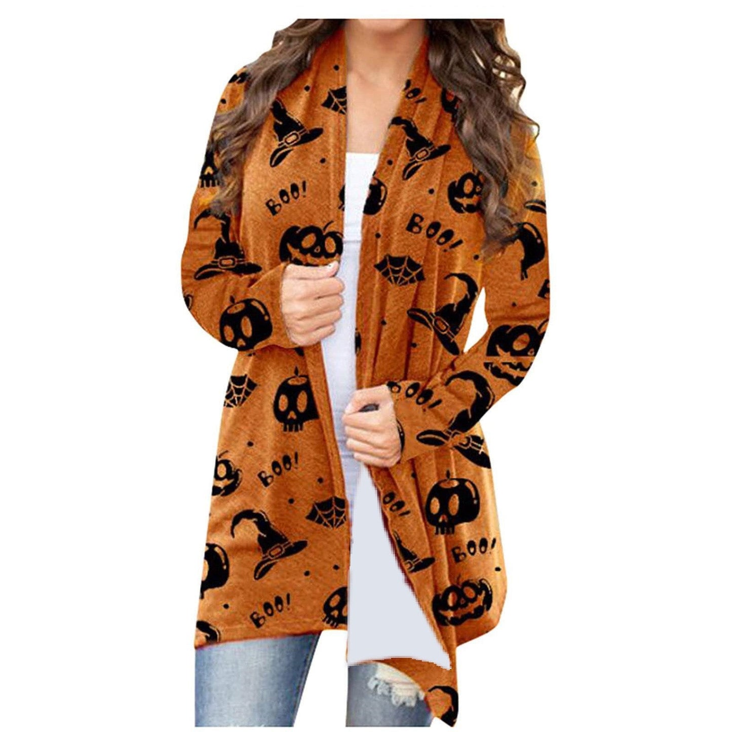 Halloween Print Cardigan