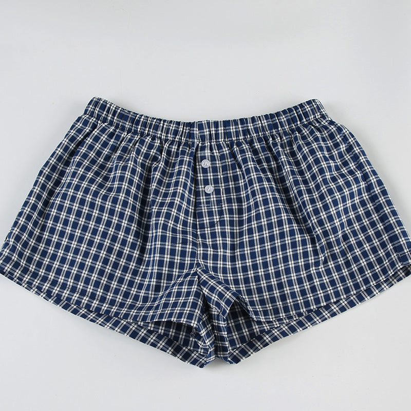 High Waist Button Shorts