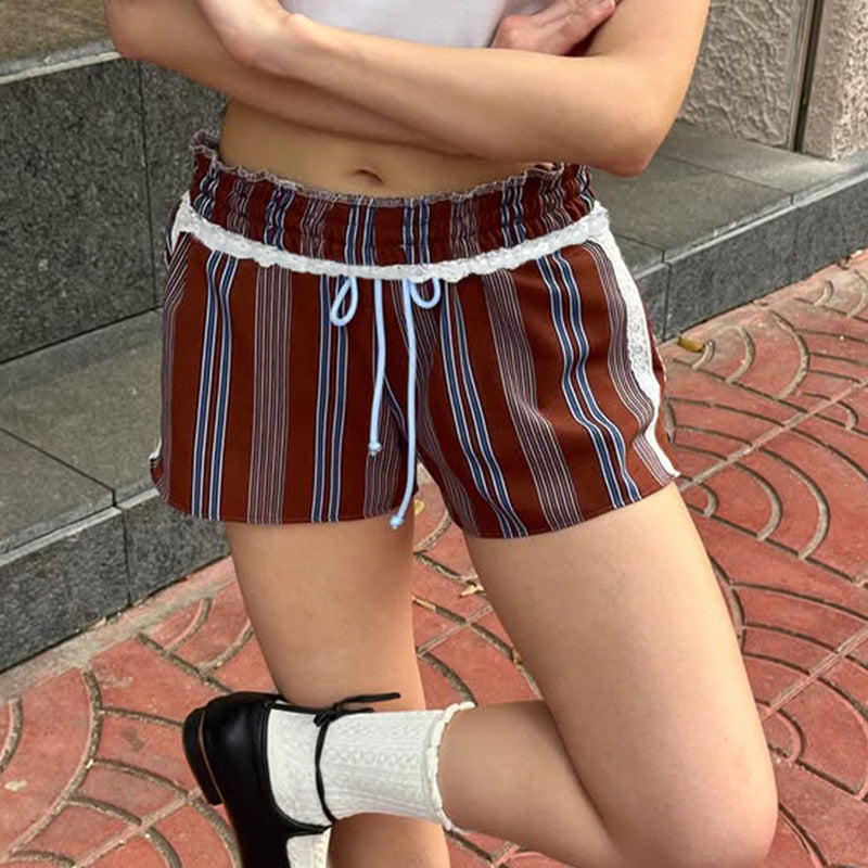 High Waist Button Shorts