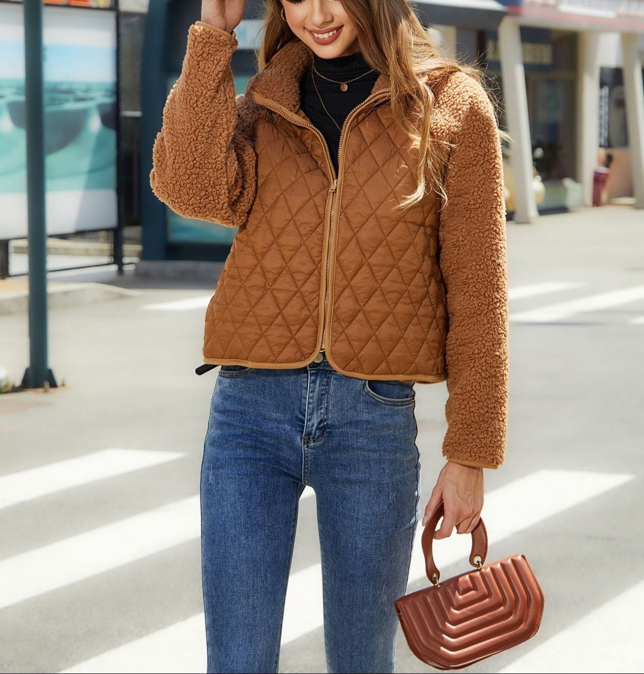 Sherpa Quilted Jacket