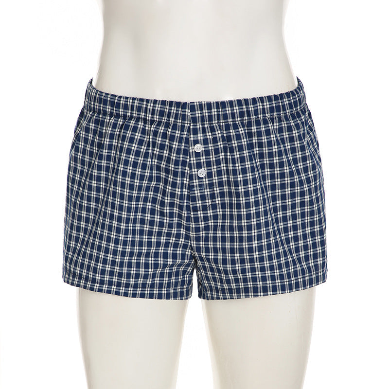 High Waist Button Shorts