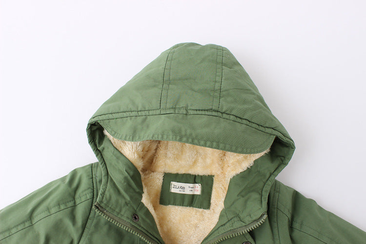 Kids Fleece Hooded Jacket