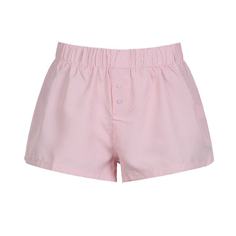 High Waist Button Shorts