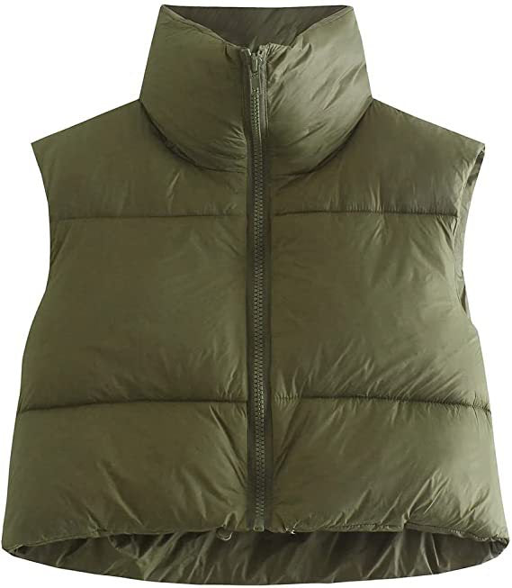 Zipper Vest Puffer Coat