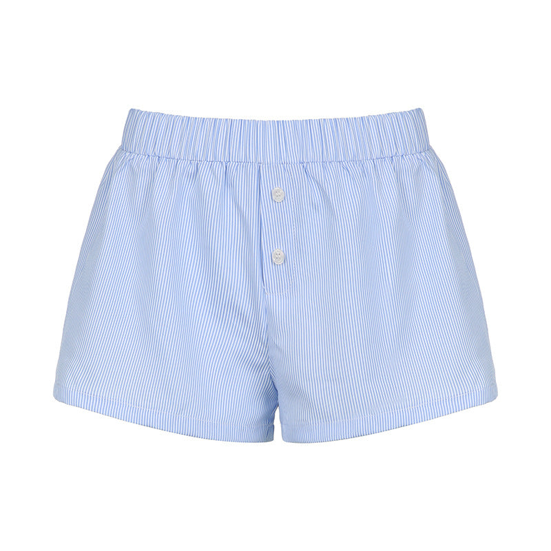 High Waist Button Shorts