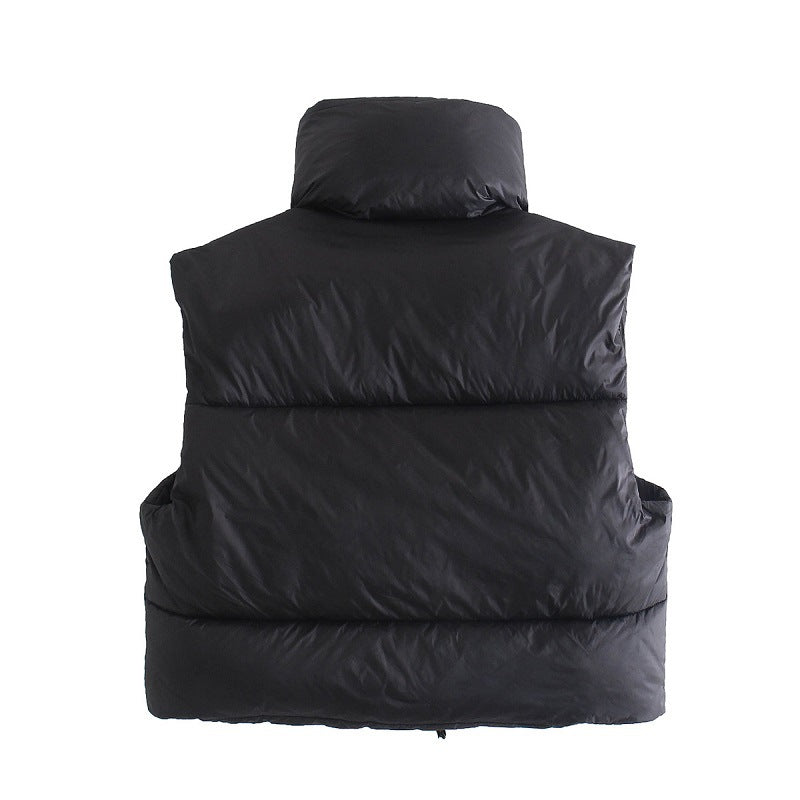 Zipper Vest Puffer Coat