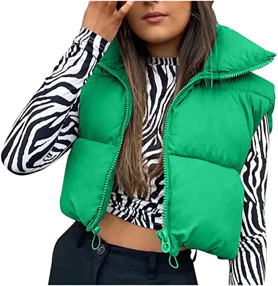 Zipper Vest Puffer Coat