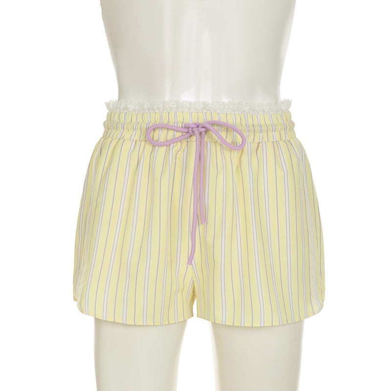 High Waist Button Shorts