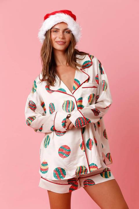Christmas Satin PJS