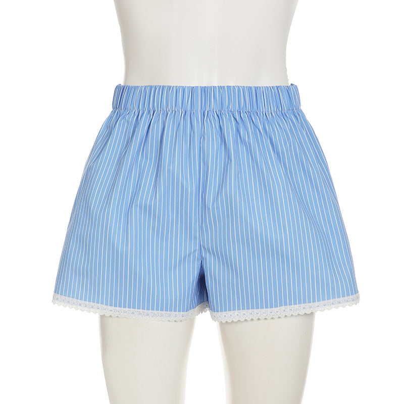High Waist Button Shorts