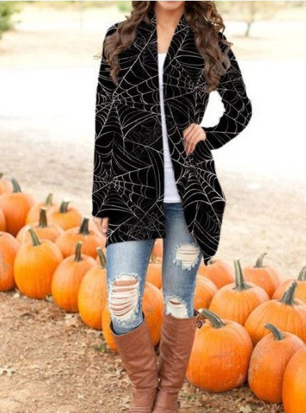 Halloween Print Cardigan