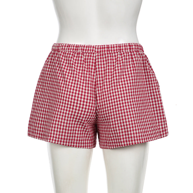 High Waist Button Shorts