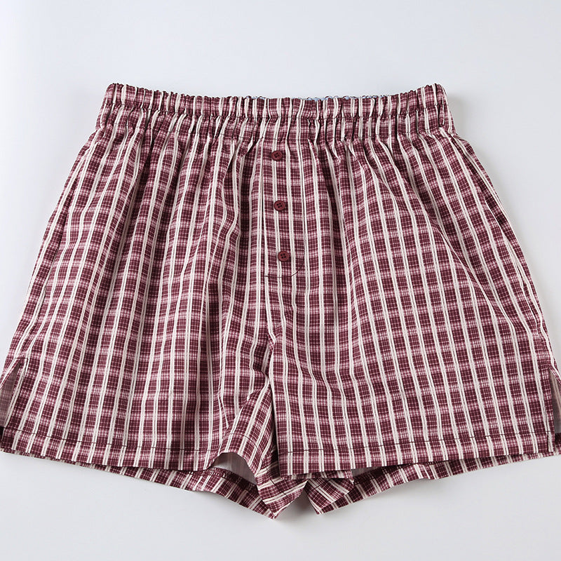 High Waist Button Shorts