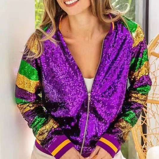 Mardi Gras Sequins Jacket