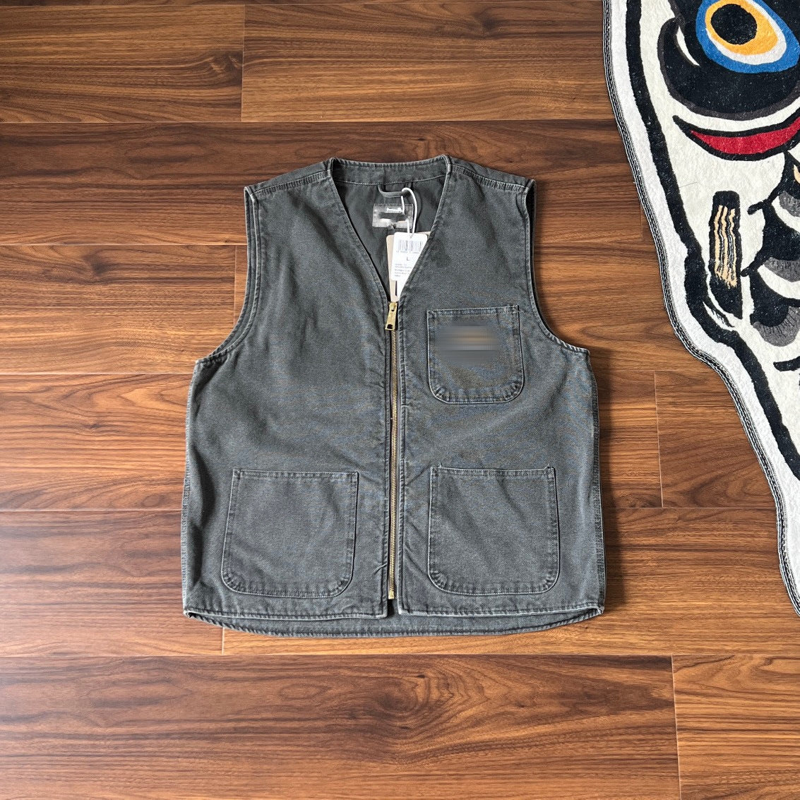 Washed Vintage Vest Jacket