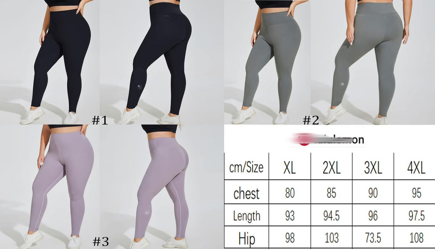 Plus Size Solid Color Leggings