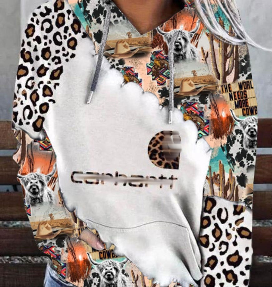 Multicolor Print Hoodie