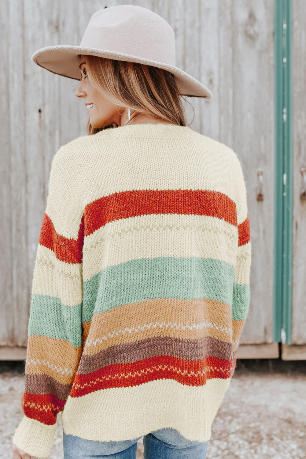 Striped Color Block Sweater