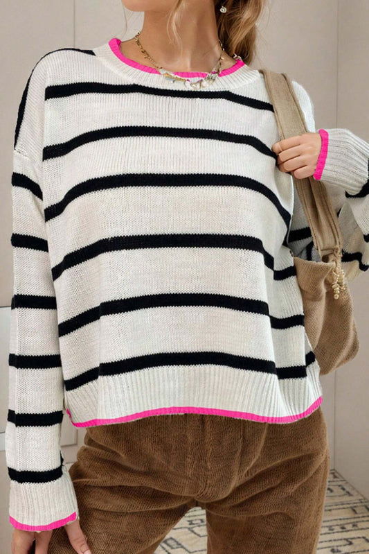 Stripe Contrast Sweater
