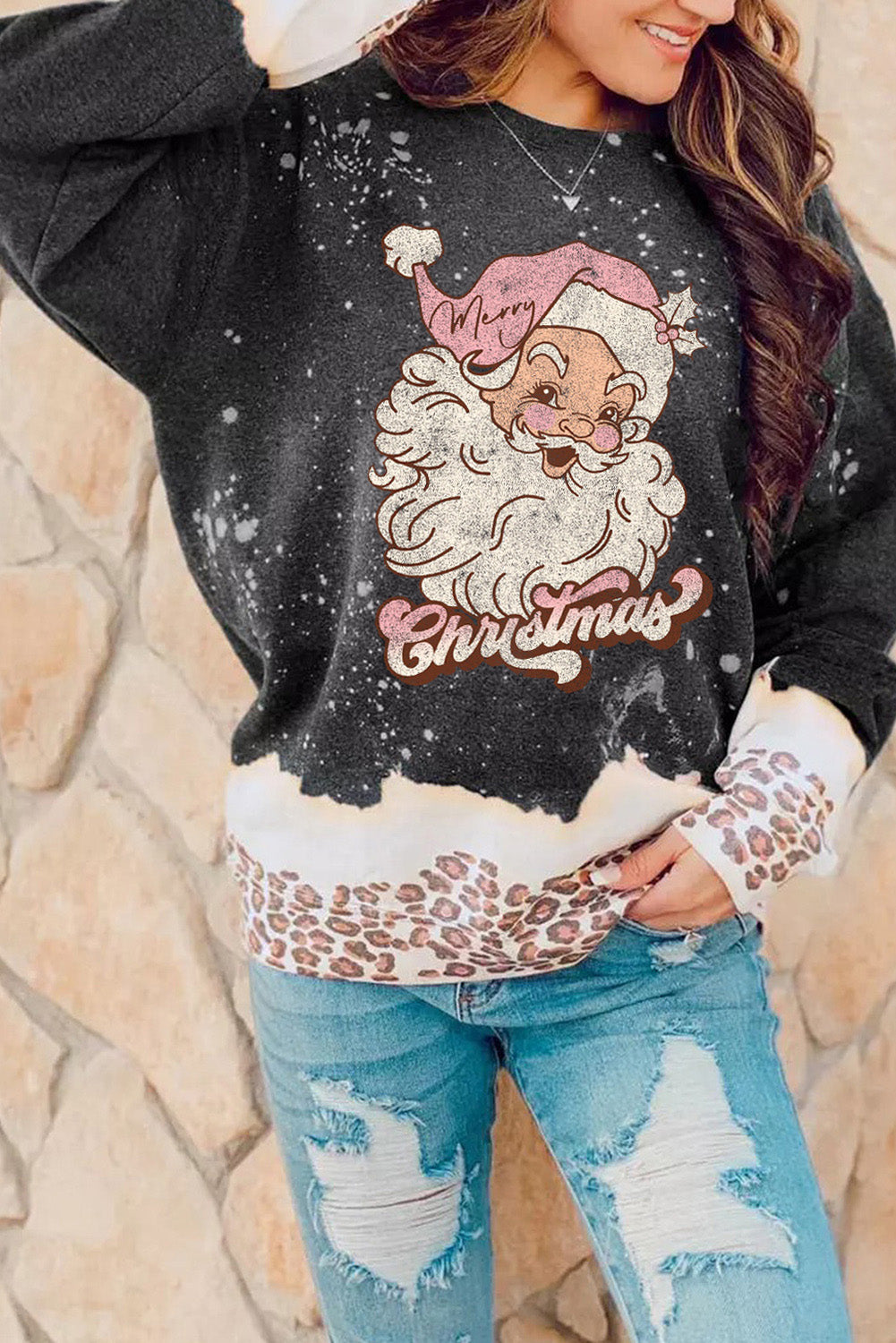 Santa Graphic Sweatshirt