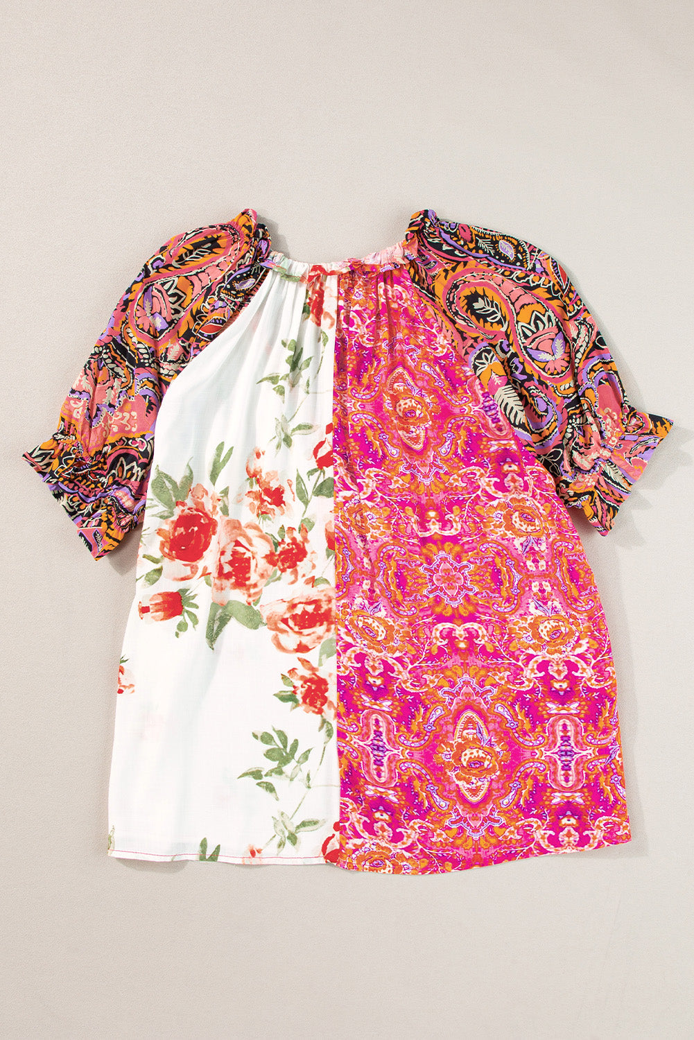 Multicolor Floral Buttoned Blouse